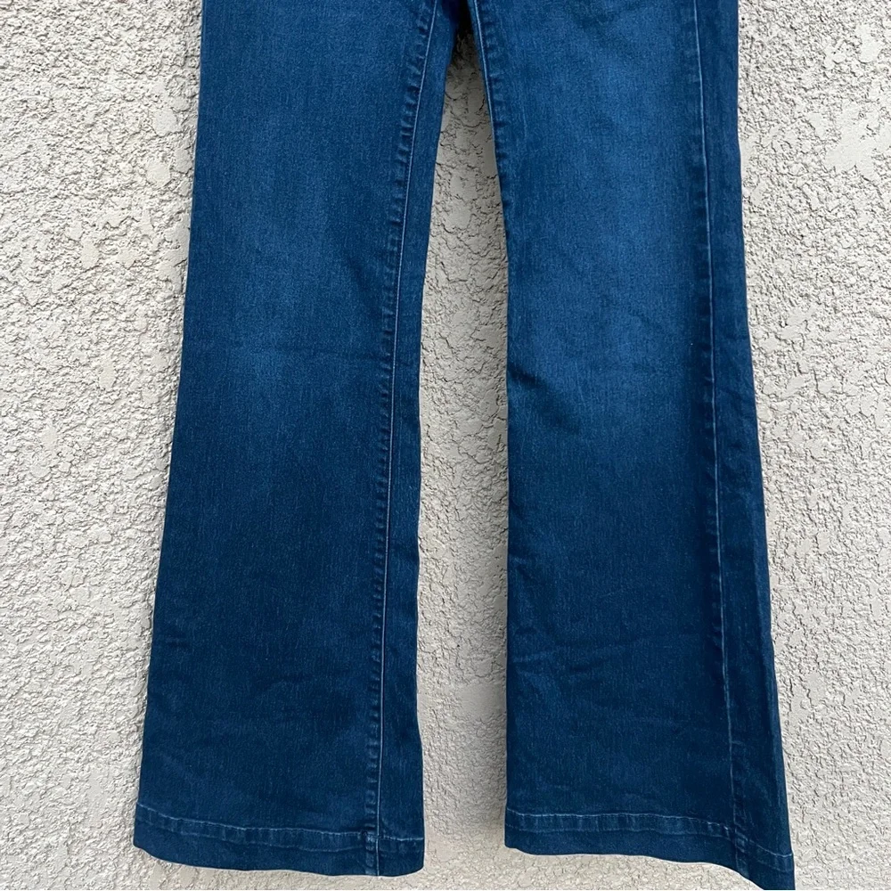 Free People Flare Jeans‎ Womens Size 26 Blue Boho Y2K Stretch Demin